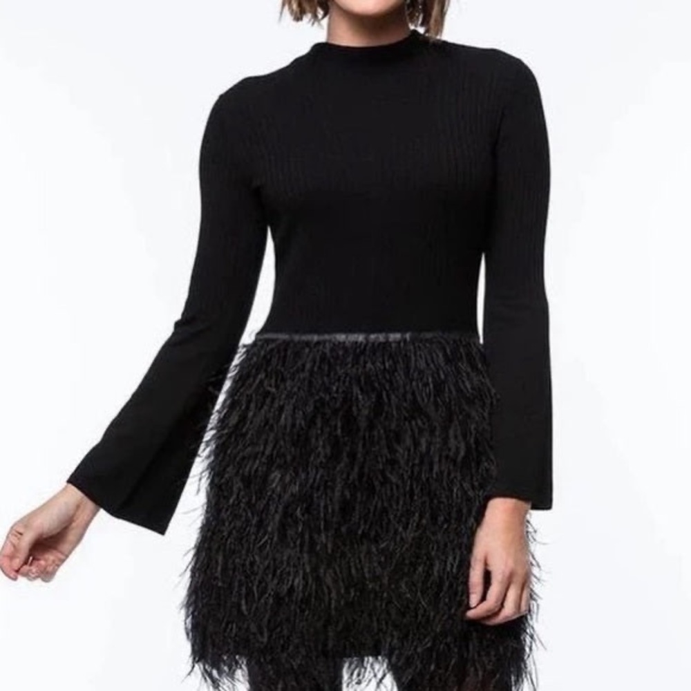 Tyler Boe Feather Dress